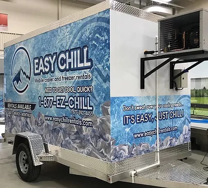 edmonton mobile freezer or cooler trailer rental special events 