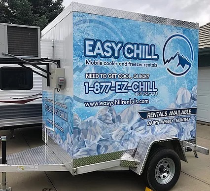 mobile freezer rental trailer 8 foot